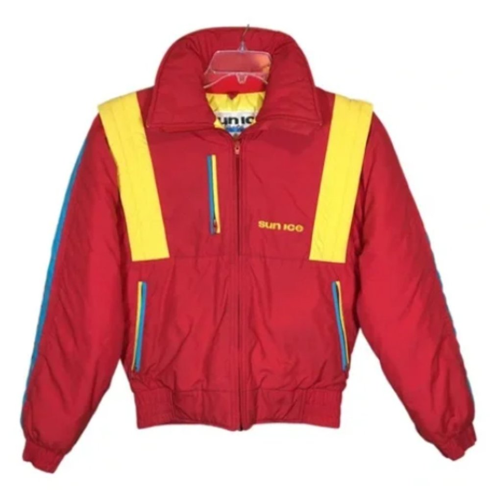 Vintage Sunice 80s Color Block Retro Ski Jacket Women's Small/Medium